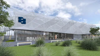 Bbmed fassade logo